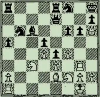 Original board image from a chess book